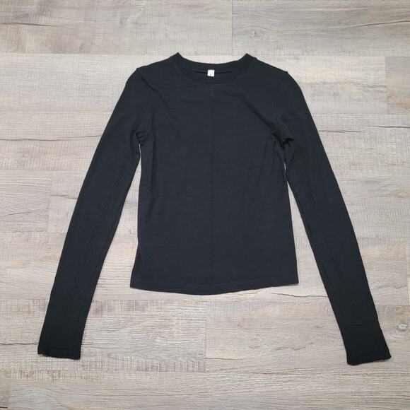 Athleta Merino Wool Base Layer Athletic Long Sleeve Running Workout Top Small - Picture 1 of 7